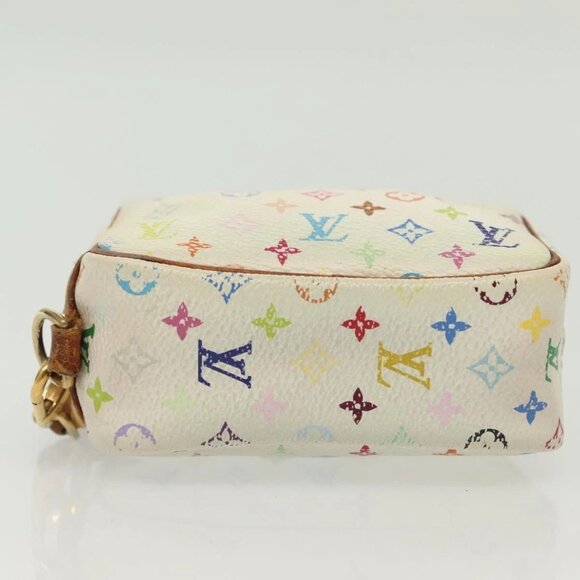 LOUIS VUITTON Monogram Multicolor Trousse Wapity Pouch White M58033 Auth 142339 - Picture 7 of 16